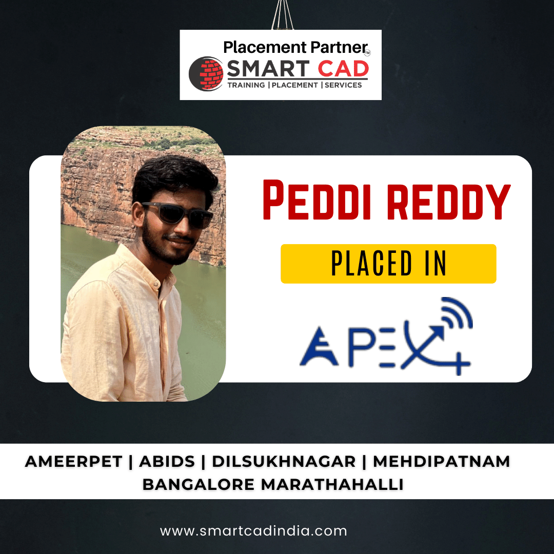 Peddi Reddy-placed-student-in-smartcad-Ameerpet
