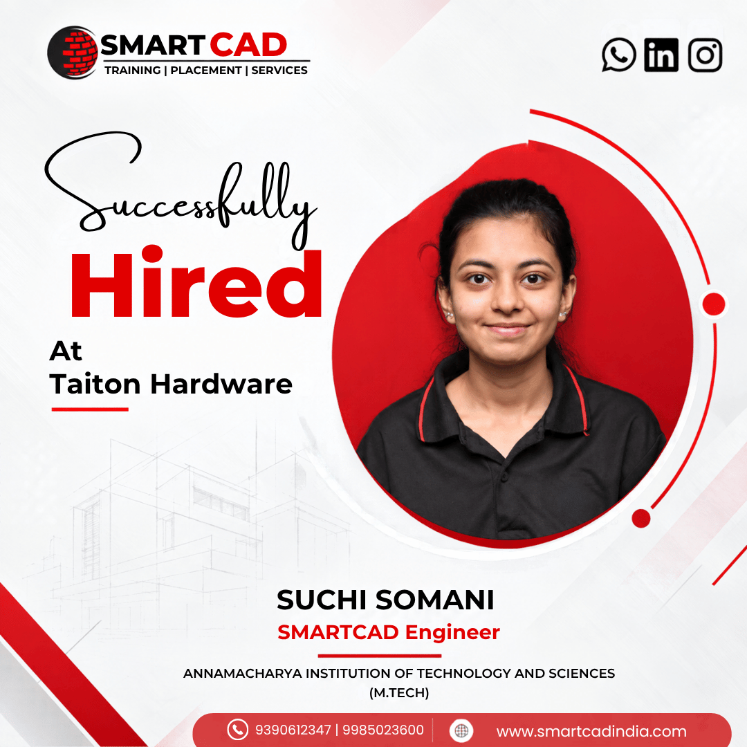 Placed students From SmartCAD India